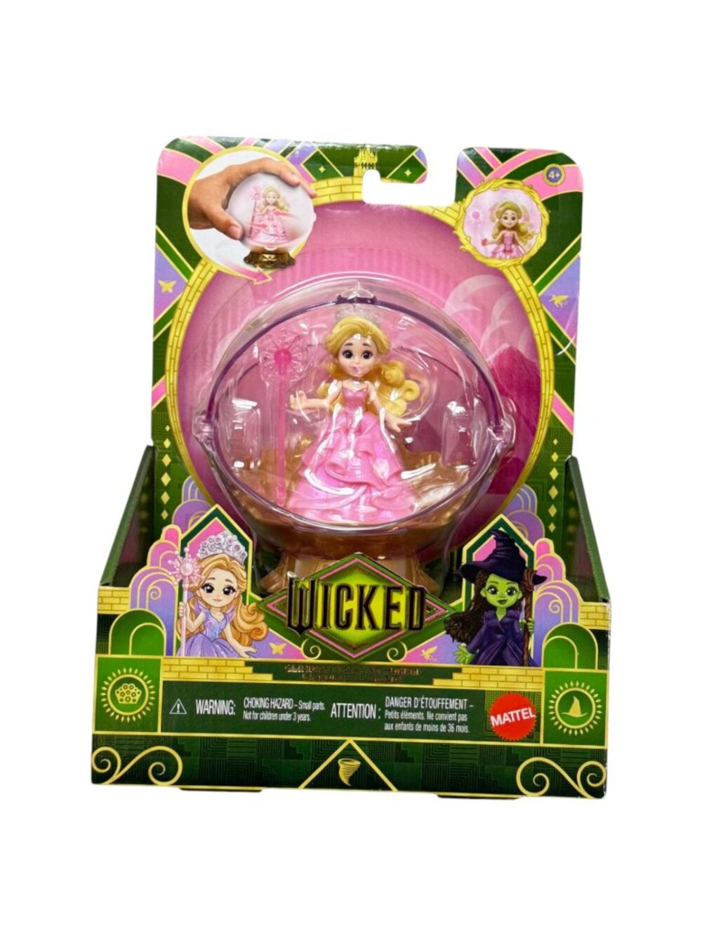 Mattel Wicked Glindas Floating Bubble Mini Doll Pink New Sealed Mattel JFM25